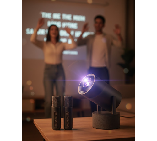 1080P Taşınabilir Projeksiyon WiFi Bluetooth Destekli