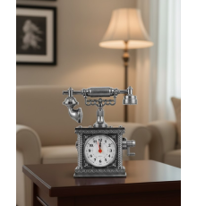 Nostaljik Telefon Tasarımlı Masa Saati Yüksek Sesli Alarm