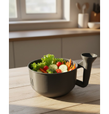 Ergonomik Saplı Sebze Süzgeçli Yıkayıcı Çok Amaçlı Mutfak Ürünü