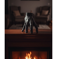 3D Dekoratif Siyah El Obje 17x16 cm Gotik ve Modern Aksesuar