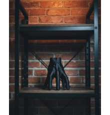 3D Dekoratif Siyah El Obje 27x22 cm Sanatsal ve Şık Aksesuar