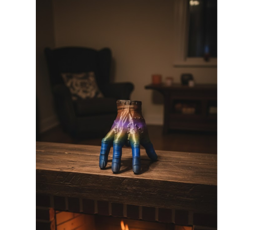 3D Renk Geçişli El Obje 27x22 cm Büyük Boy Ev Dekorasyonu