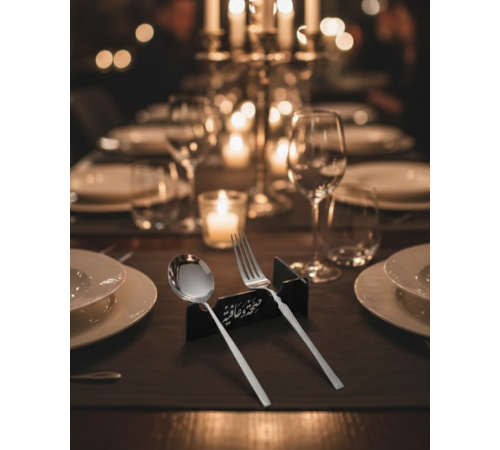 3D Özel Baskı 6’lı Kaşık Çatal Sunum Standı Şık Masa Düzenleyici