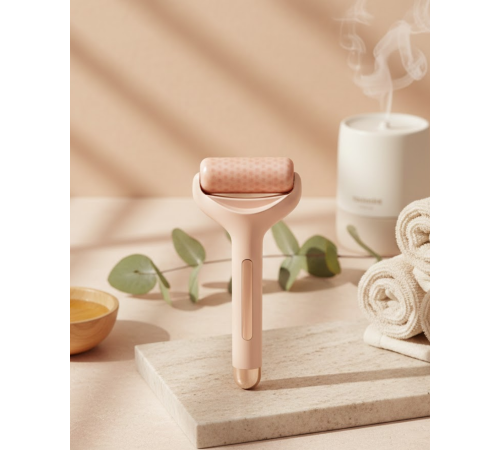 Soğuk Jel Başlıklı Buz Silindiri Yüz Masaj ve Bakım Aleti