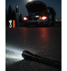 Uzun Ömürlü Bataryalı Şarjlı El Feneri Güçlü LED Aydınlatma