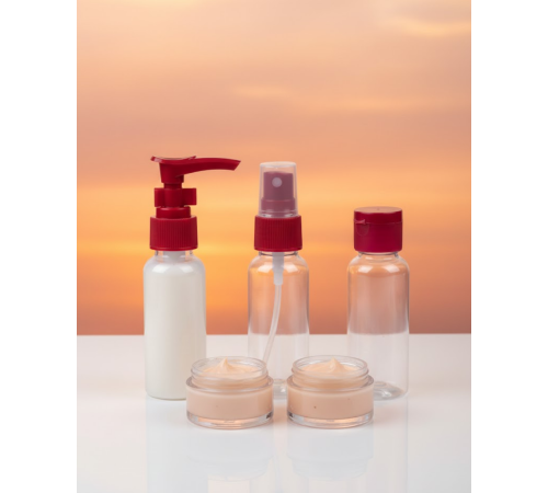 30 ml 5’li Seyahat Banyo Şişe Seti Sızdırmaz Tasarım