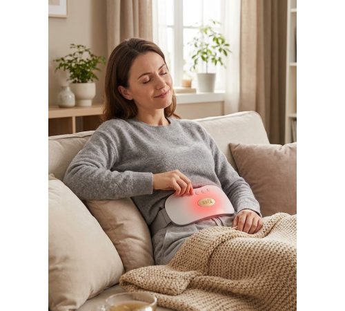 USB Şarjlı Kızılötesi Isıtmalı Titreşimli Kadın Bel ve Karın Masaj Kemeri