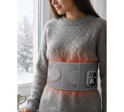 3 Kademe Isıtmalı ve Titreşimli Bel Destek Kemeri Ergonomik Tasarım