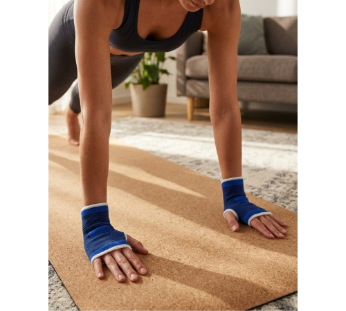 Mavi Bilek Koruyucu Spor Destekliği Çift El İçin Evrensel Boy