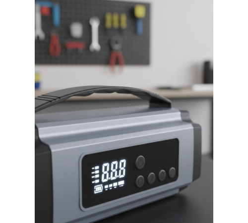 Acil Durumlar İçin Çok Fonksiyonlu Araç Akü Takviyesi Hava Kompresörü ve Güç Kaynağı