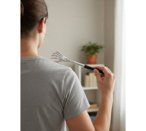 Ayarlanabilir Sırt Kaşıma Aparatı Dayanıklı Metal ve Eğlenceli Figürlü