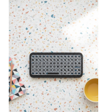 Kompakt Siyah RGB Işıklı Bluetooth Mini Klavye