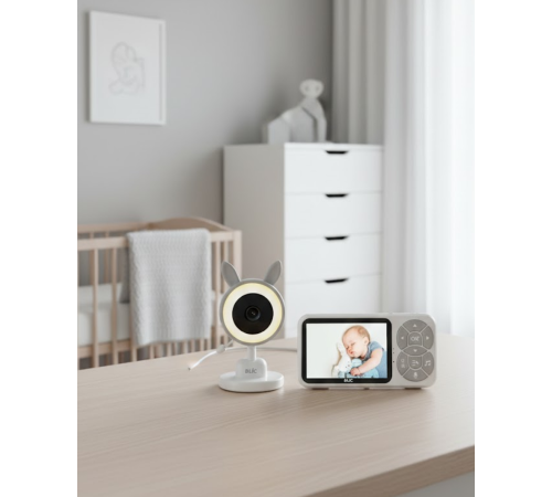 Karşılıklı Sesli Bebek Kamerası 4x Zoom Sıcaklık Sensörlü
