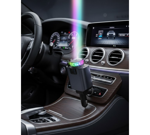 Araç Çakmak Girişli Şarj Cihazı Nemlendirici ve Aromaterapi Özellikli