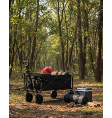 Çok Amaçlı Katlanabilir Kamp Arabası Bahçe Alışveriş Taşıma Vagonu
