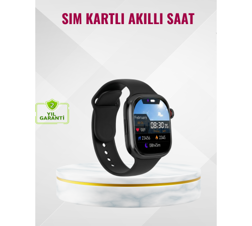 Uyku Takipli GPS’li SIM Kart Destekli Akıllı Saat