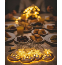 A++ Tasarruflu Ramazan Süs Işığı Pencere Perde Balkon Uyumlu