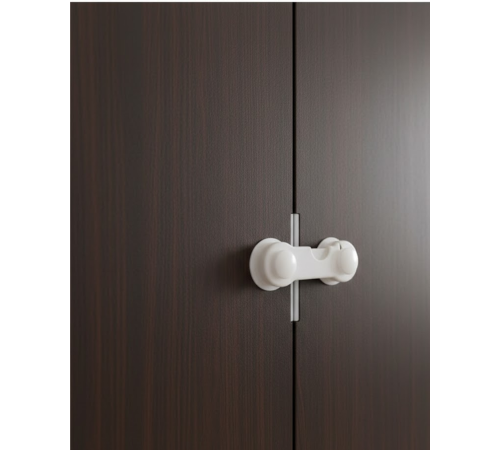 4 Adet Bebek ve Çocuk Koruyucu Dolap Kilidi Vida Gerektirmeyen Güvenlik Seti