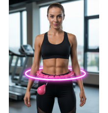 Evde Spor İçin Akıllı Hula Hoop Çemberi Bel İnceltici Mor
