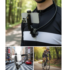 Dayanıklı Metal Destekli Boyun Telefon Tutucu Seyahat ve Spor Kullanım