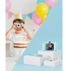 Mavi Kompakt Dijital Kamera HD Video ve Fotoğraf Çekim Özellikli USB Bağlantılı