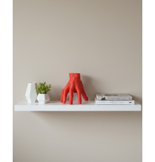 3D Kırmızı El Biblo 17x16 cm Sanatsal ve Dikkat Çekici Dekor