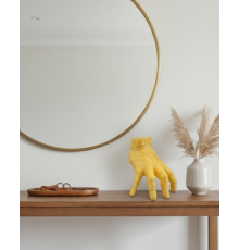 3D Modern Sarı El Biblo 17x16 cm Ev ve Ofis Dekorasyonu