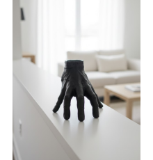 3D Modern Siyah El Biblo 17x16 cm Ev ve Ofis Dekorasyonu