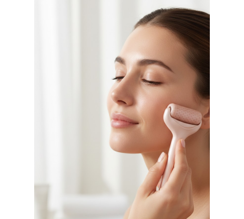 Yüz ve Göz Altı İçin Buz Silindiri Şişlik Giderici Masaj Aleti