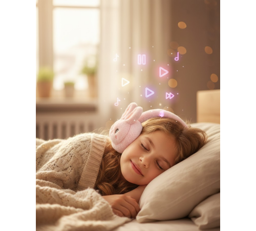 Kablosuz Peluş Bluetooth Kulaklık 40mm Hoparlör ve Mikrofonlu