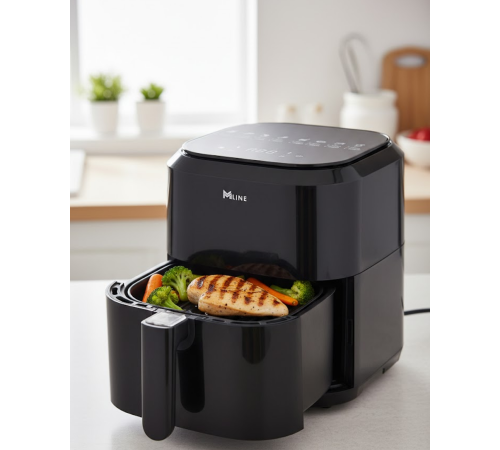 Dokunmatik Kontrollü 4L Yağsız Sıcak Hava Fritözü 1360W