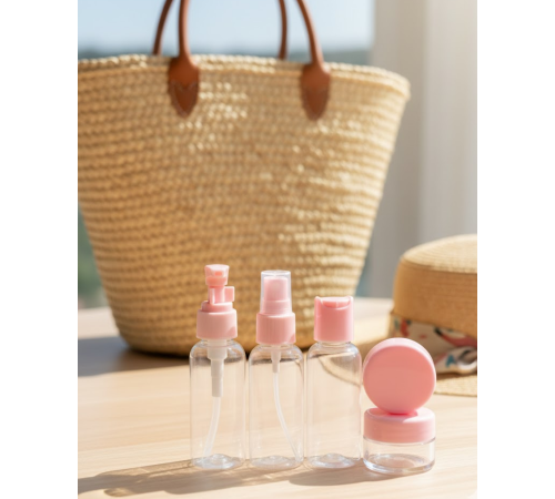 30 ml 5’li Seyahat Banyo Şişe Seti Çantalı