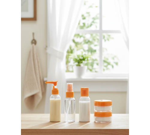 Seyahat İçin 5’li Şeffaf Kozmetik Kap Seti 30 ml