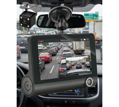 Gece Görüşlü Araç İçi Kamera Full HD Park Modlu