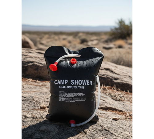 Taşınabilir Kamp Duşu Solar Isıtmalı 20 Litre Su Kapasiteli Hijyen Çözümü