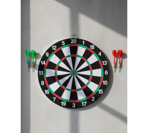 Ev ve Oyun Alanları İçin Dart Tahtası 12 İnç 4 Dart Oku Dahil