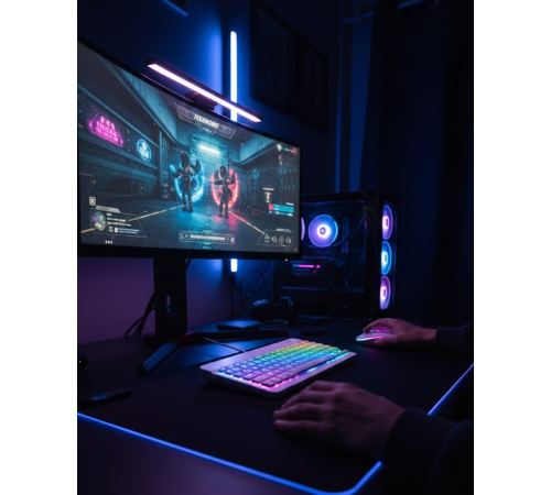 Bluetooth Klavye Mouse Seti Aydınlatmalı Türkçe Q Ergonomik Tasarım