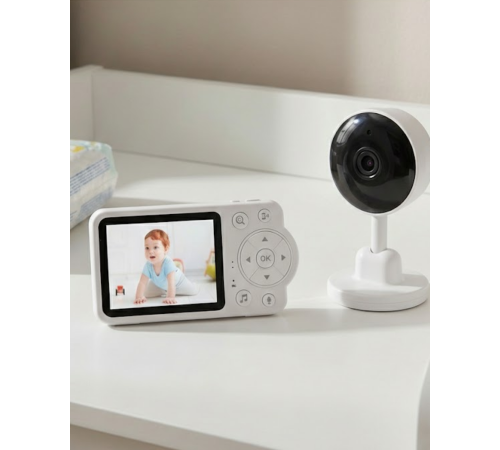 Yakınlaştırma Özellikli Gece Görüşlü Bebek İzleme Kamerası