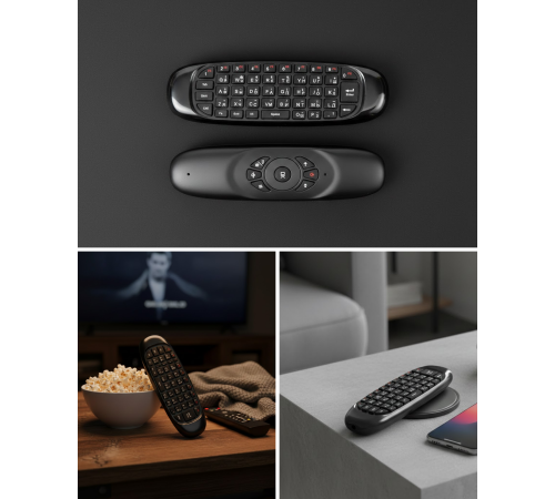 Android TV ve PC Uyumlu Kablosuz Hava Fareli Kumanda