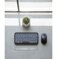 RGB Işıklı Kablosuz Mini Klavye 10 mm İnce Gövde