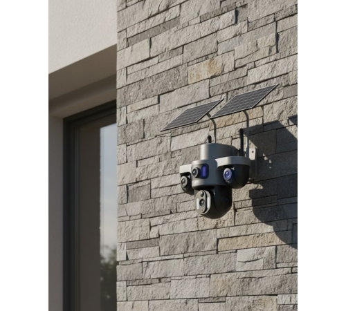 Kablosuz Solar IP Güvenlik Kamerası 12000mAh Bataryalı ve Hareket Algılamalı