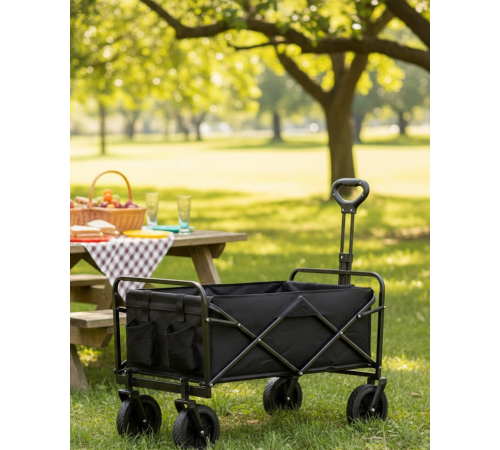 Katlanabilir Eşya Taşıma Arabası Kamp Plaj ve Bahçe Kullanımına Uygun