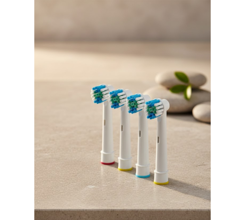 Renk Halkalı Aile Tipi Diş Fırçası Yedek Başlığı 4’lü Paket