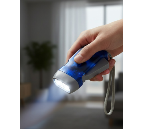 Kendiliğinden Şarjlı El Feneri Pilsiz Manuel Şarjlı Güçlü Işık