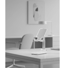 Minimal Tasarımlı Masaüstü Telefon Standı Beyaz