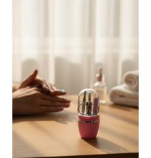 Tırnak Bakım Manikür Pedikür Seti 4 Parça Pembe Pratik Günlük Kullanım