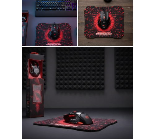 Profesyonel  Mouse Seti Dokuma USB Kablolu RGB Aydınlatmalı