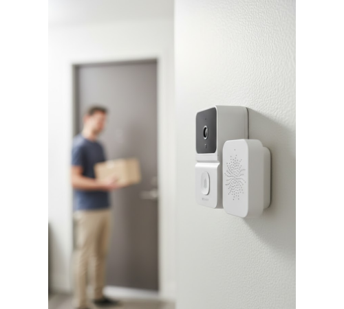 Gerçek Zamanlı Fotoğraflı Akıllı Kapı Zili İki Yönlü Konuşma