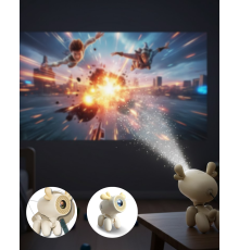 Döner Başlıklı Akıllı Projeksiyon HDMI USB TF Girişli