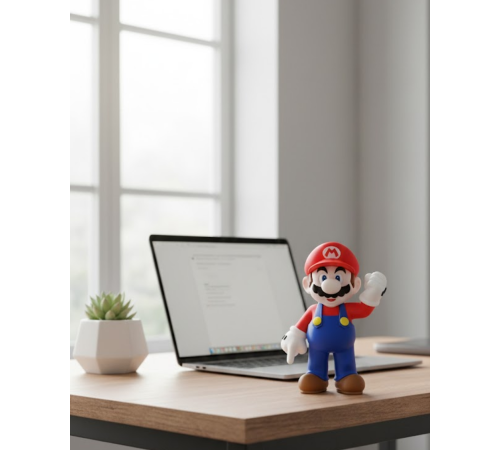 Süper Mario Dekor Figür Şık ve Eğlenceli Oyun Temalı Biblo